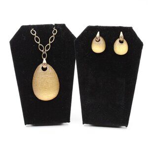 Avon NRT Moonglow Teardrop Necklace and Earring Set